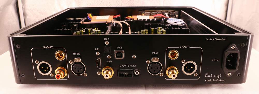 GD nos 11 back panel dac streamer preamplifier streaming striimaus striimeri