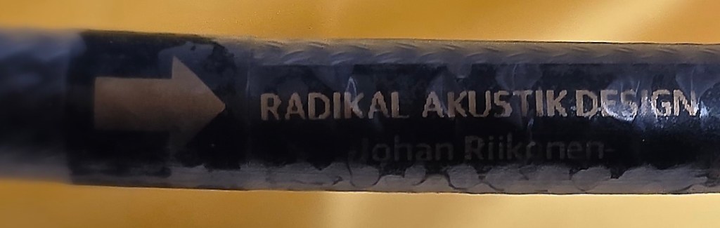 radikal akustik design rca cable kaapeli panzerfaust